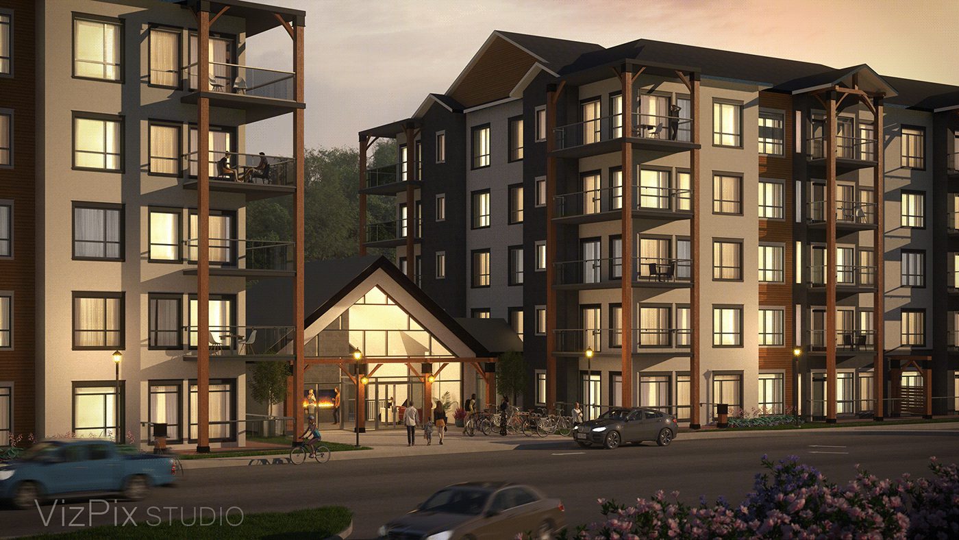 Anastasiya Gushchina丨公寓建筑丨Horseshoe Valley Edge Condo Visualization-5