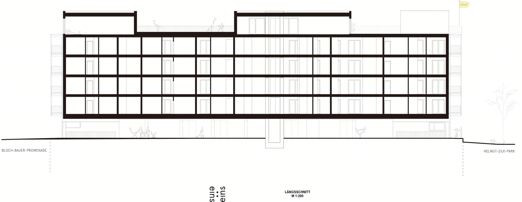 维也纳零能耗社会保障住宅 · Gleis 21 联合住宅丨奥地利维也纳丨einszueins architektur-37