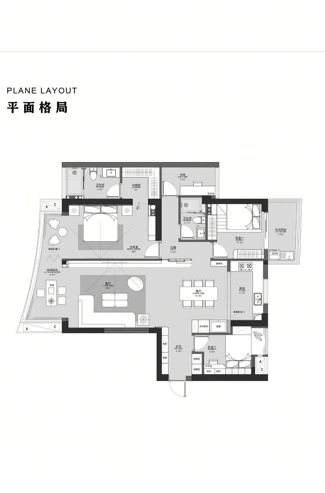 外滩湾轻奢住宅丨壹扬建筑装饰-5