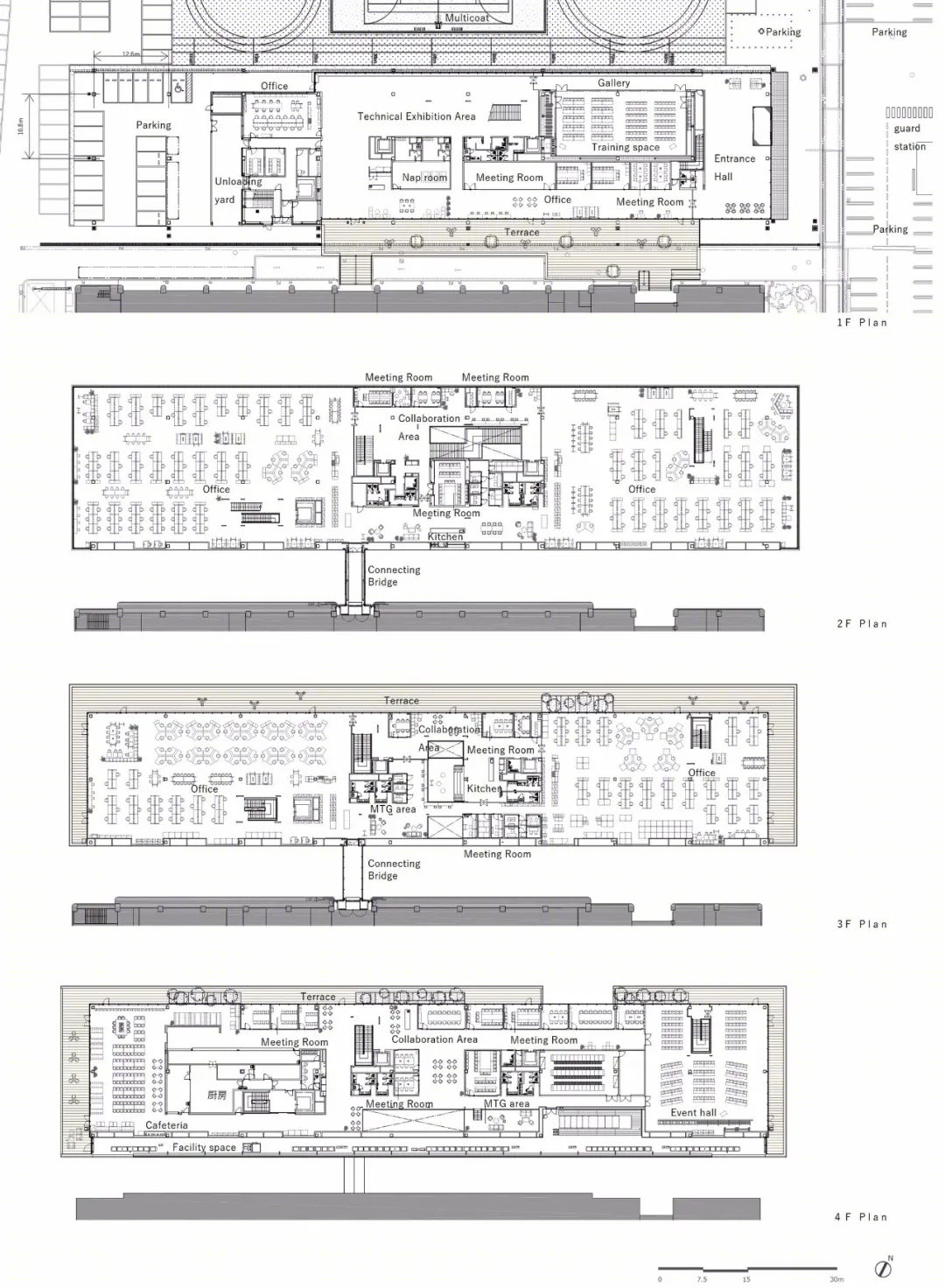 柯尼卡美能达关西总部丨日本丨Takenaka Corporation-35