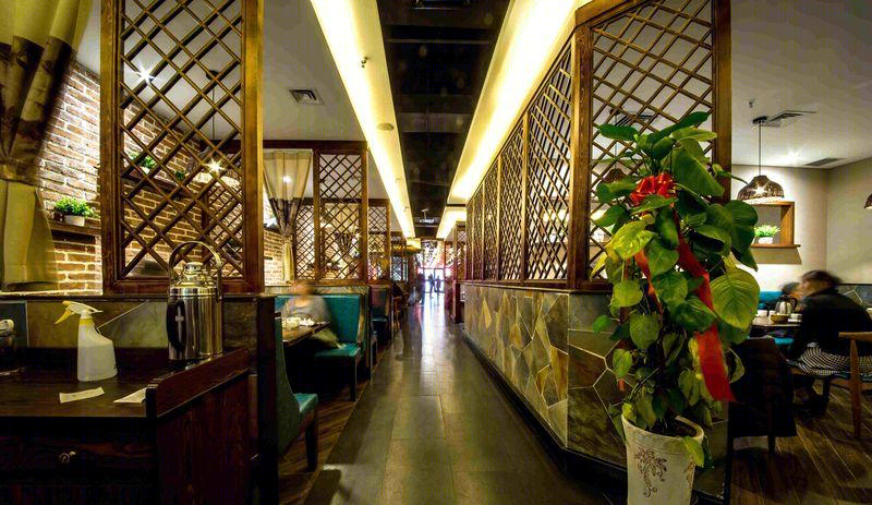 复古元素混搭,三宝粥店打造独特用餐体验-8