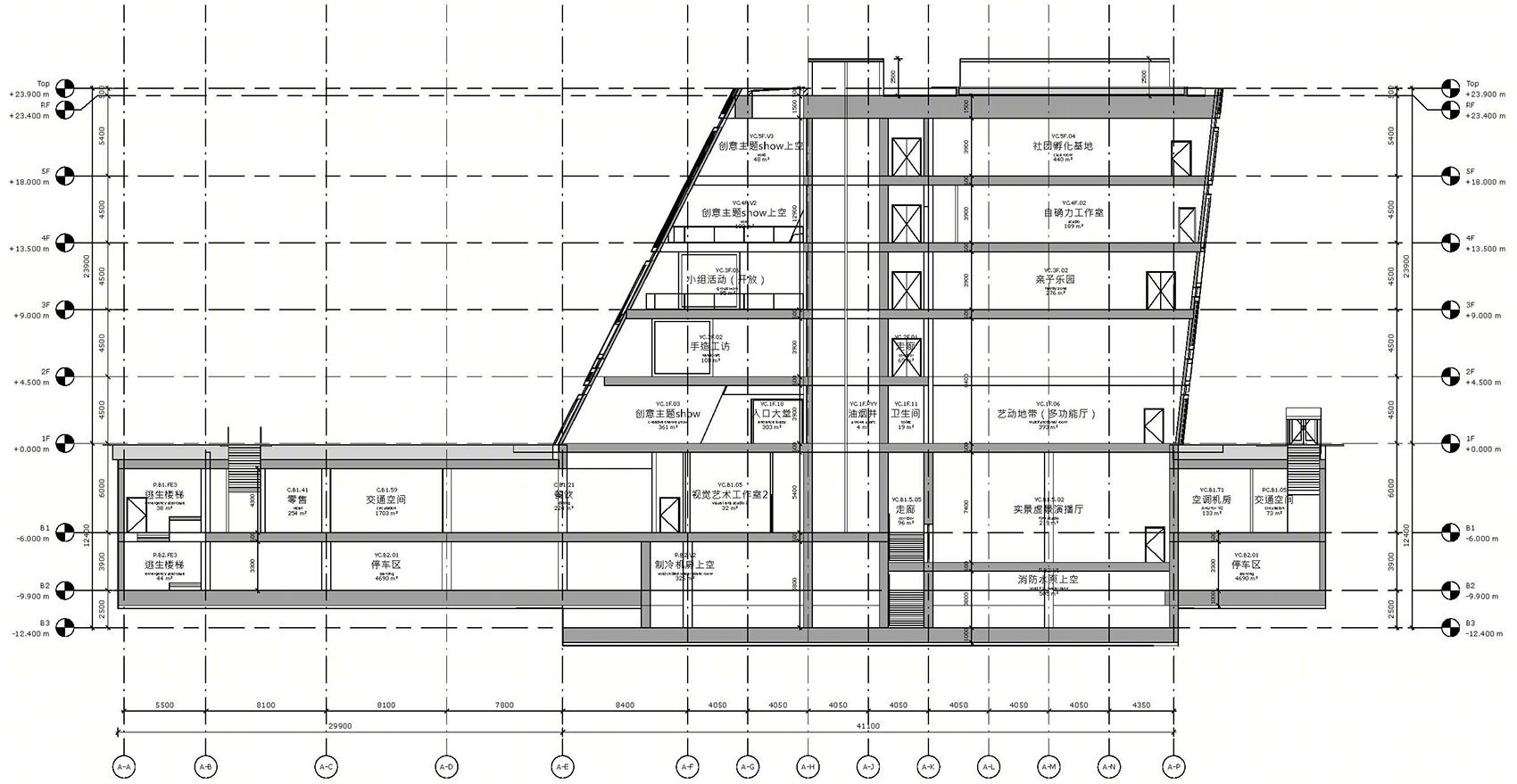 深圳龙岗三馆一城建筑-35