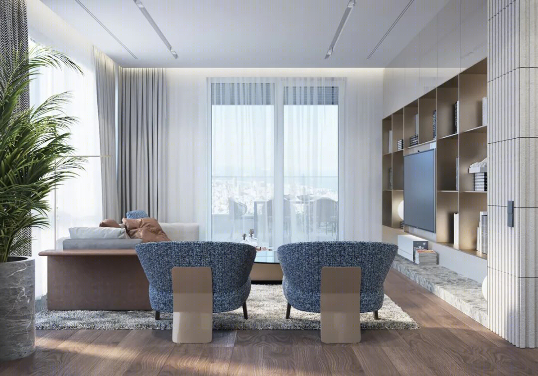 布拉格 170㎡个性高层公寓丨意大利布拉丨oni architects-14