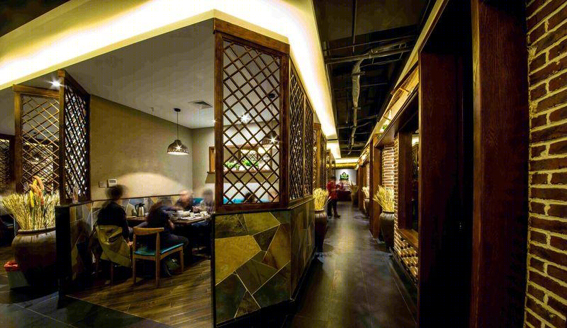 复古元素混搭，三宝粥店打造独特用餐体验-12