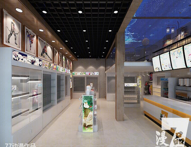 漫品动漫奶茶店室内设计-26