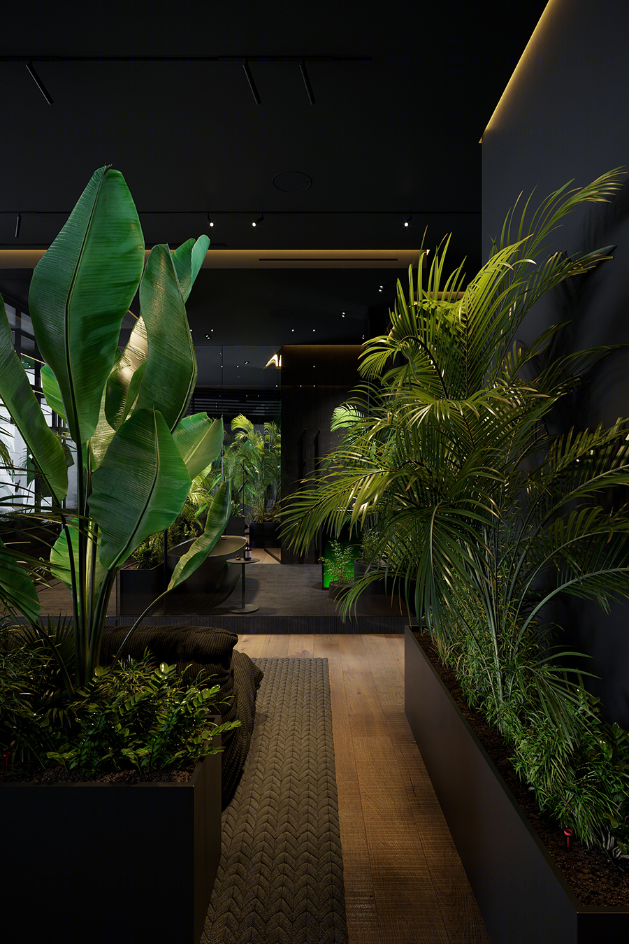 高级黑++自然绿家居空间设计丨Igor Sirotov Architects-34