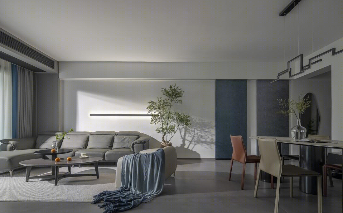 130m²五口之家留白设计-20