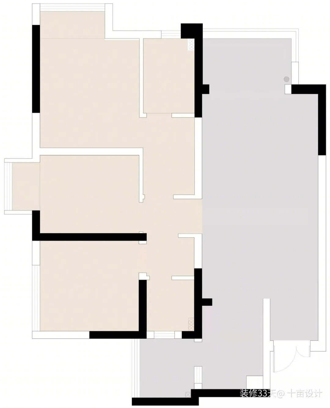 内江 100 平现代简约三室丨中国内江丨十亩设计（内江）-3