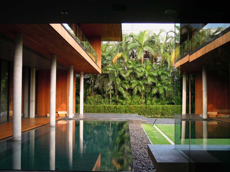 泰国 BAAN LADPRAO 住宅景观——绿色植物绿洲中的多功能区域-8