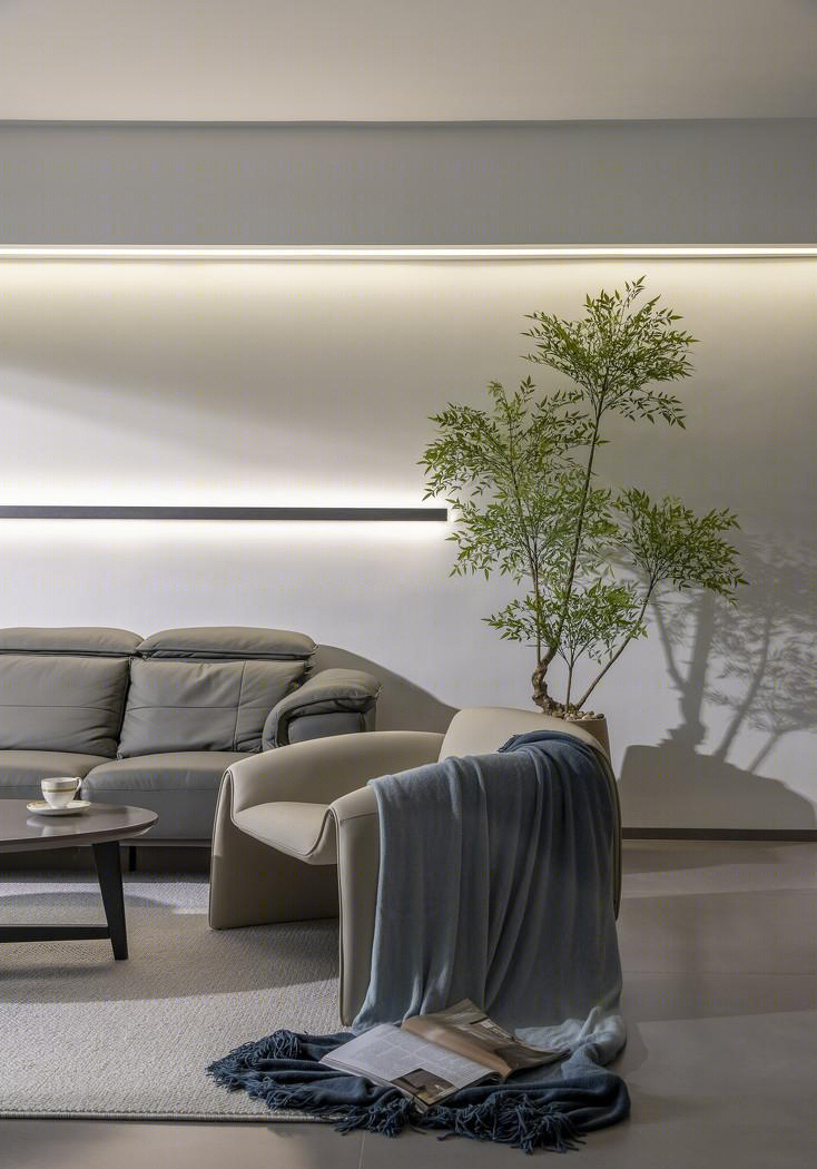 130m²五口之家留白设计-22