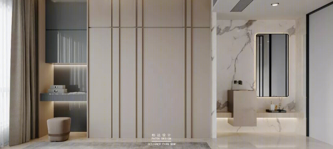 华润滨江万象天地 165㎡后现代私宅，精致生活品质的完美呈现-14