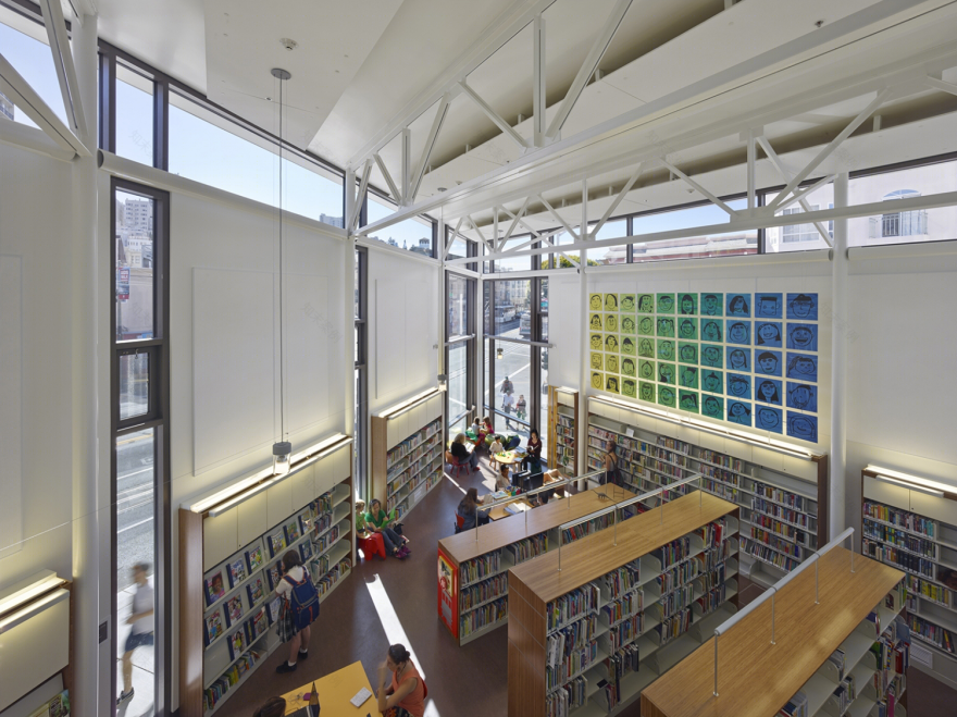 美国北滩图书馆分馆丨Leddy Maytum Stacy Architects-34