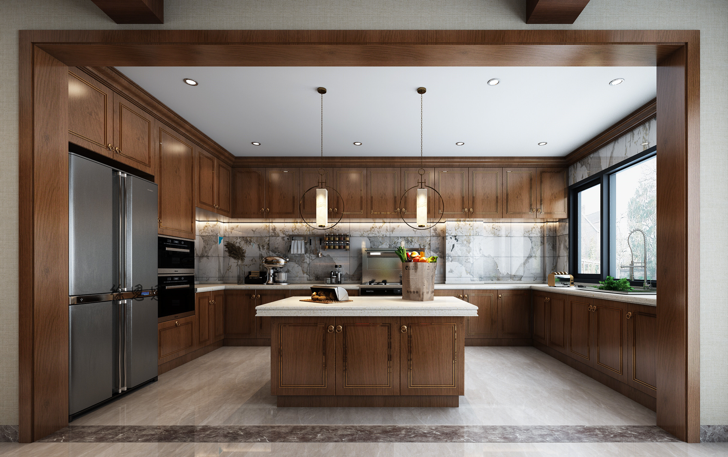 新中式山水情怀，打造悠然安栖之地-8