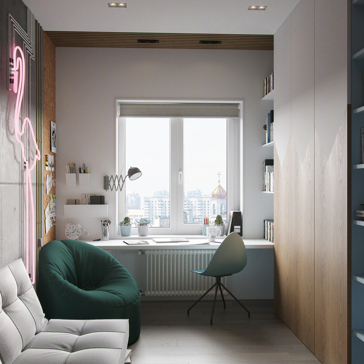 Apartment in Moscow _ Russia _ 80 m2 on Behance_files Andrey Barinov-16