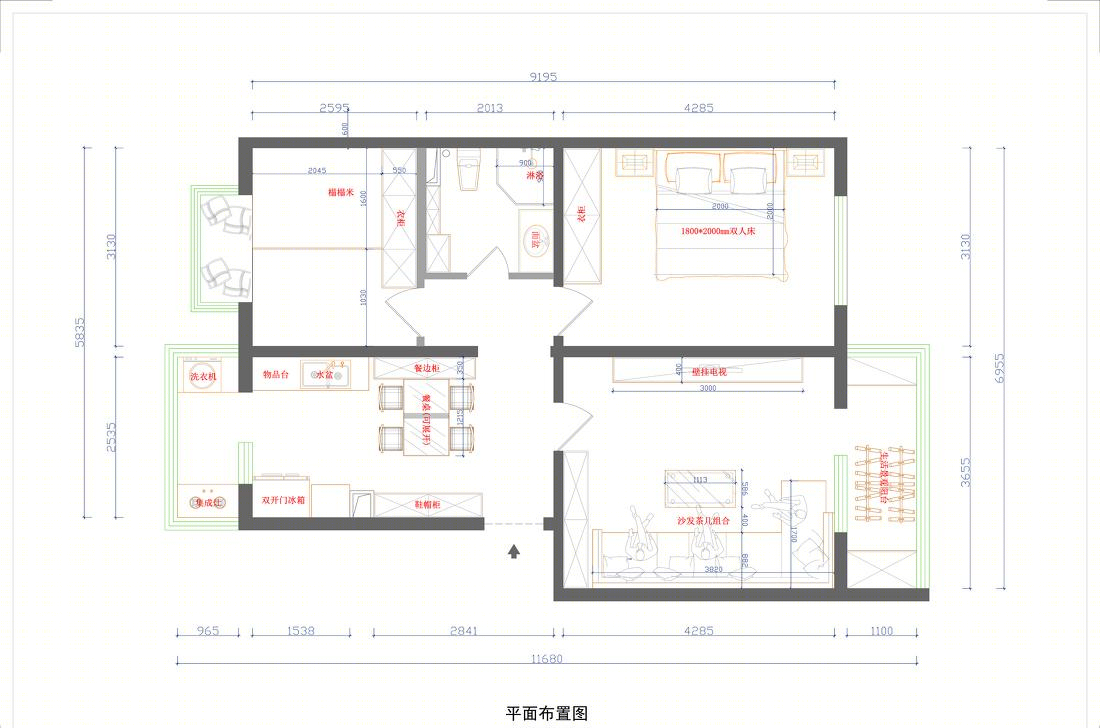 76㎡现代极简温馨住宅-85