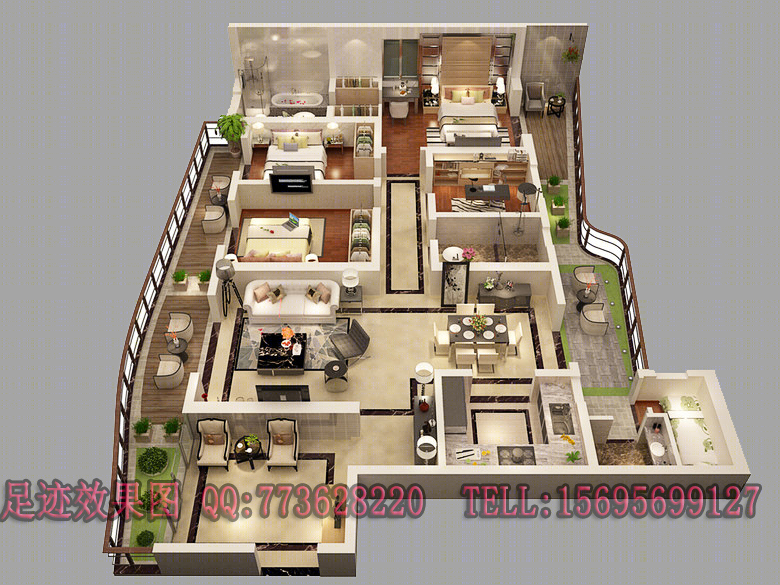 家装工装鸟瞰合集-22