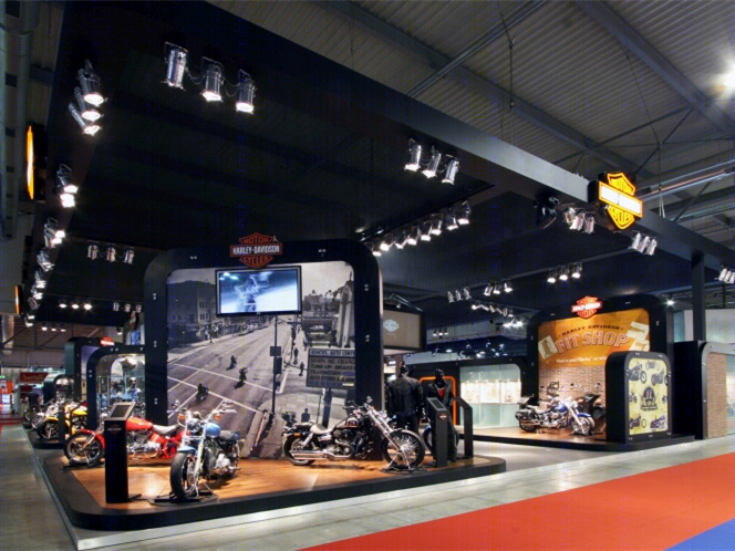 米兰 Harley-Davidson 模块化商店-6