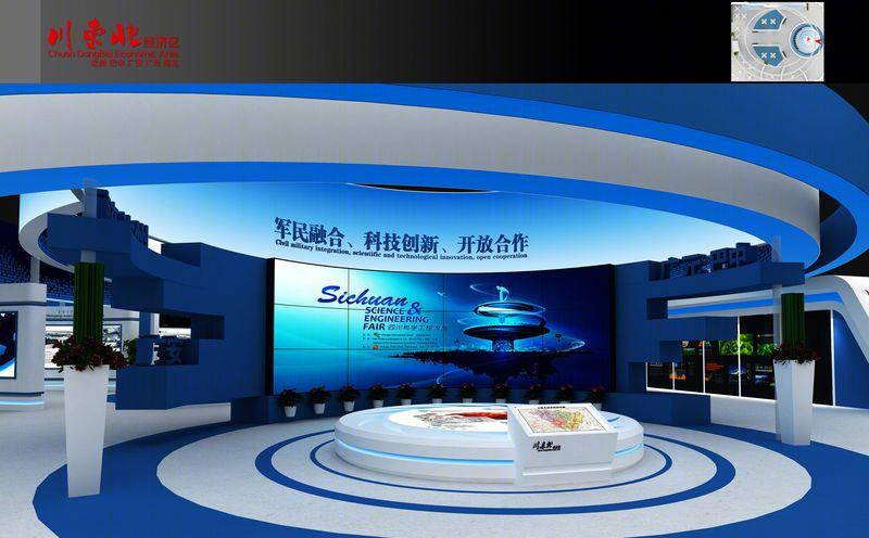 华纳思设计创意丨展厅丨川东北经济区展场设计-5