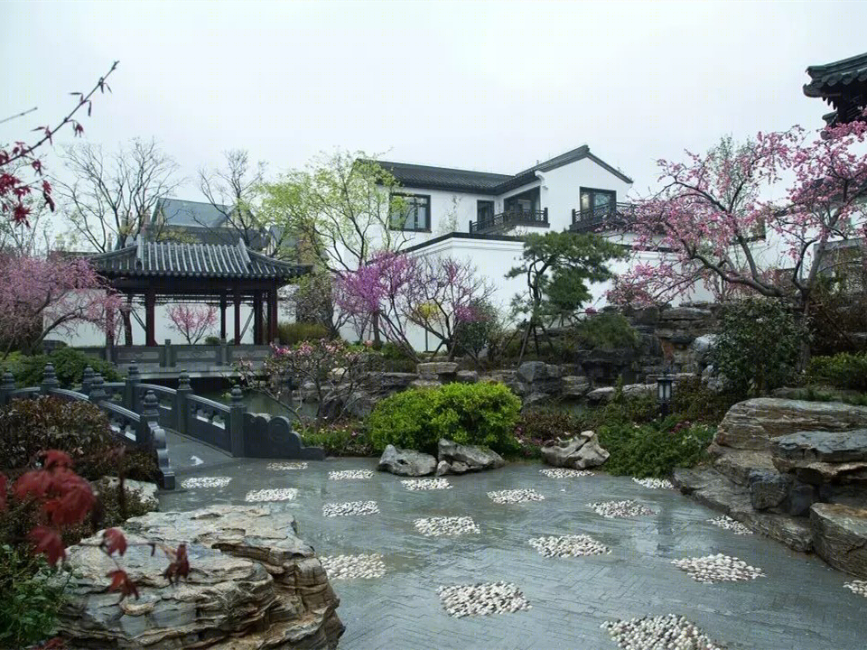 青岛天泰桃花源示范区景观-2