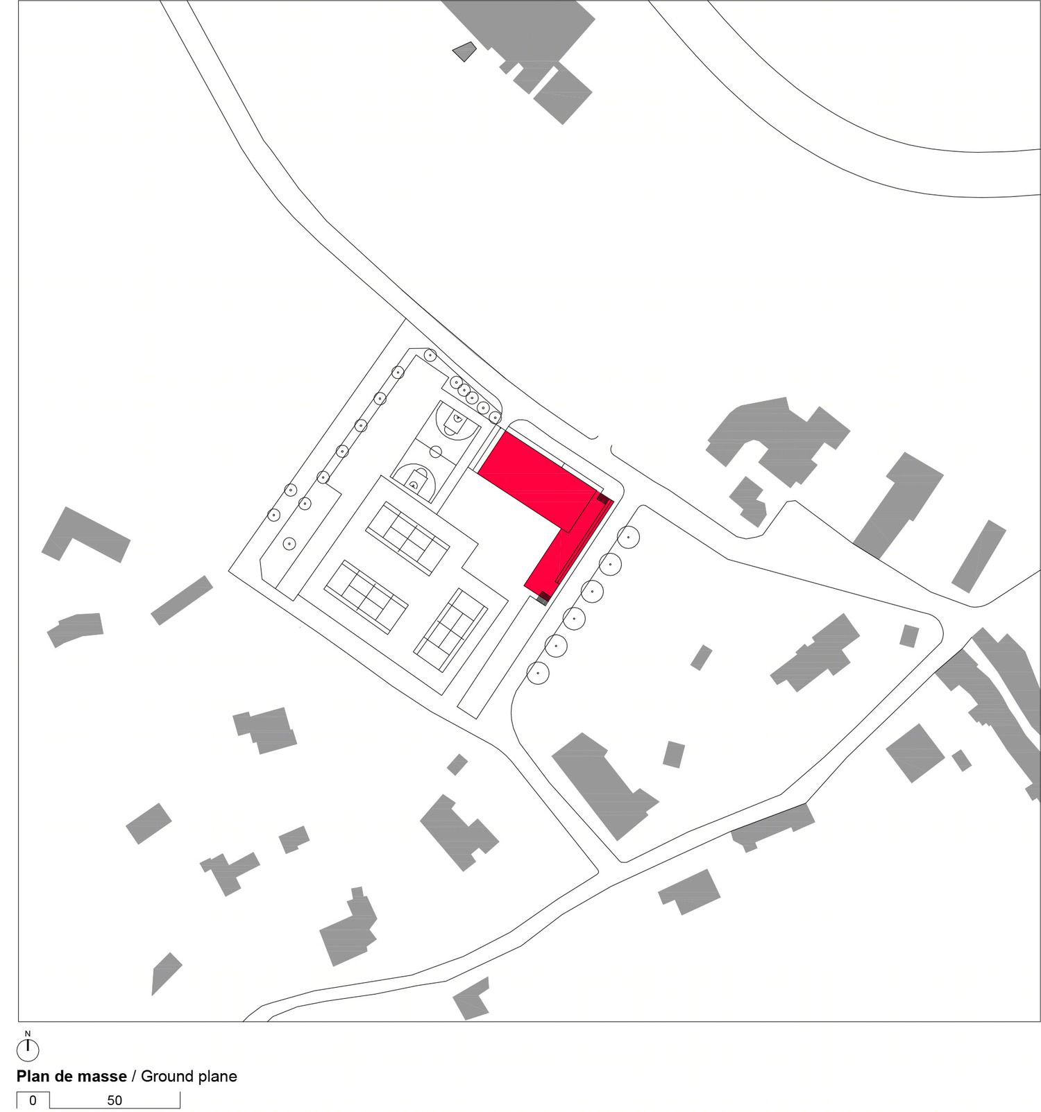 法国体育综合设施及学校食堂-17