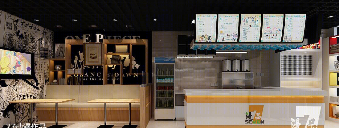 漫品动漫奶茶店室内设计-34