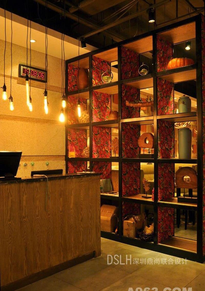 粗米淡茶粗粮馆餐厅装饰设计(壹海城店)实景照片-11