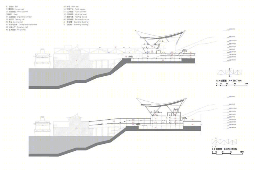 重庆寸滩国际邮轮中心丨中国重庆丨MENG建筑创作院-65