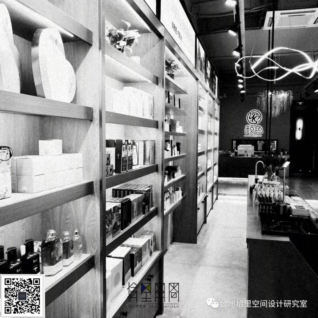 融合工业风的无色之美——台州楚门“颜色”美容院设计-44