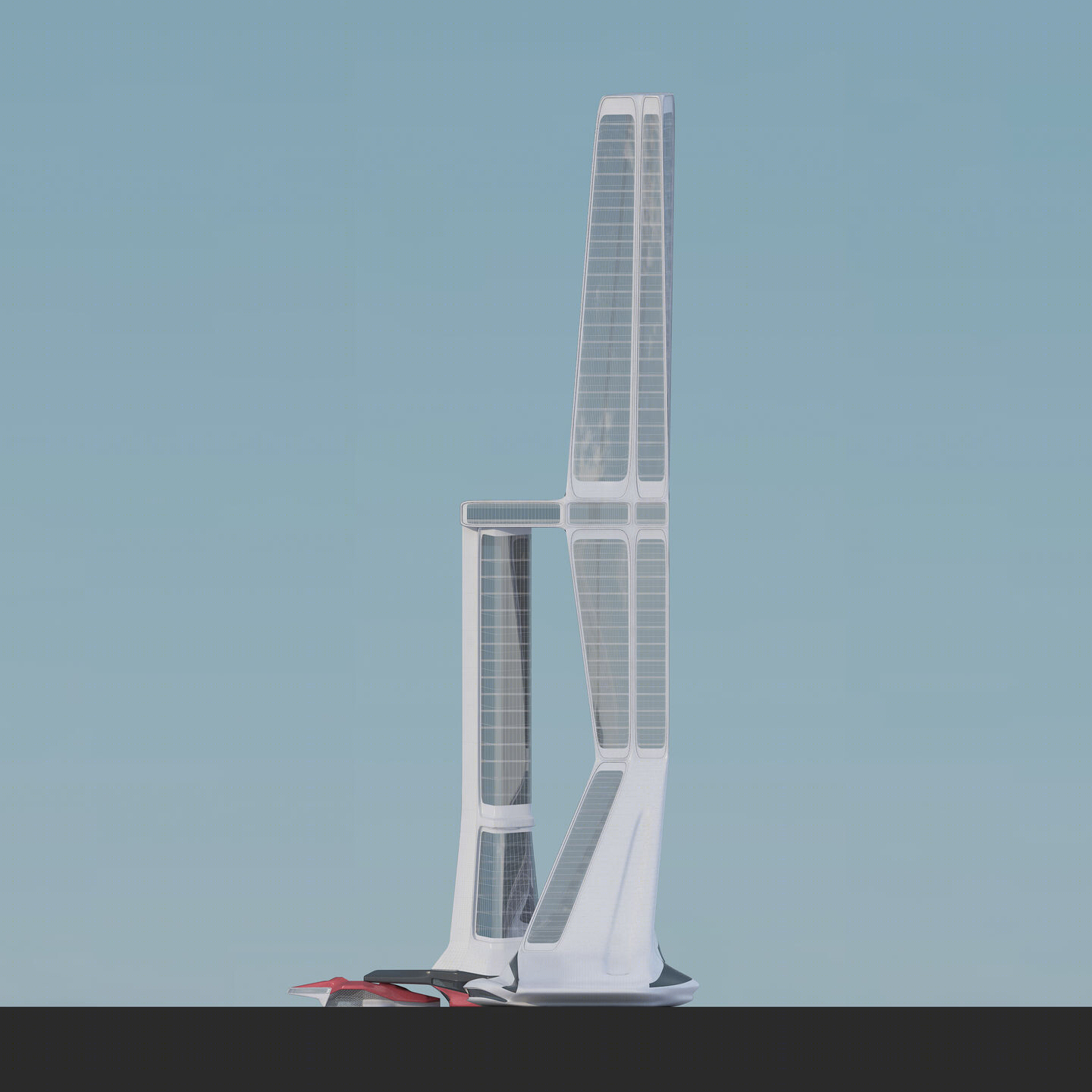 双塔力量 · 香港创意扭曲办公建筑-11