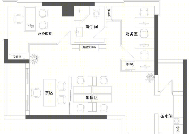 广州现代工业风办公室-9