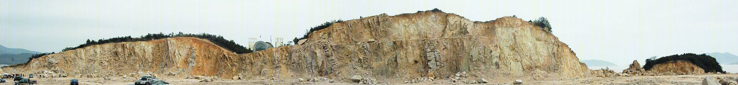 普陀山码头裸崖建筑-4