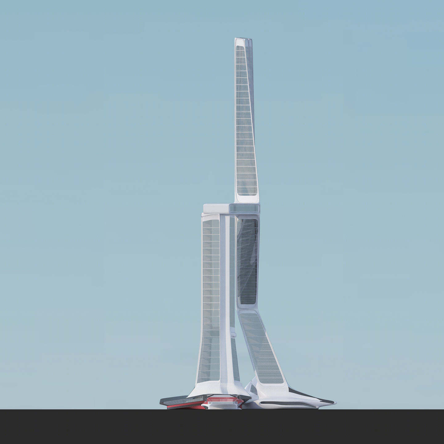 双塔力量 · 香港创意扭曲办公建筑-12