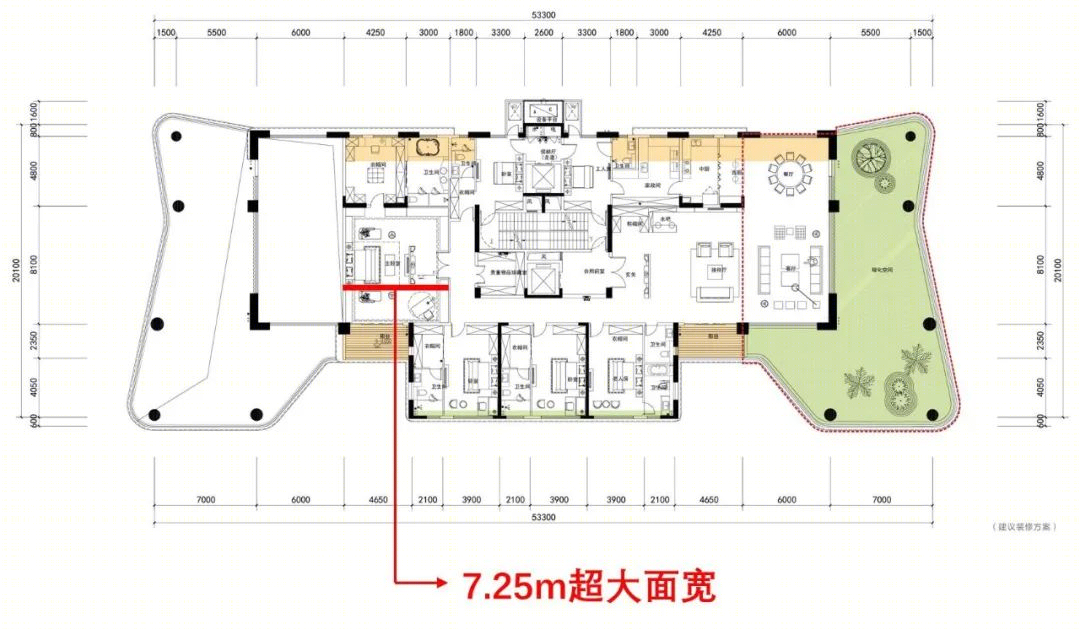 一层一户,创新“大平层”（230·760㎡多个面积段）-175