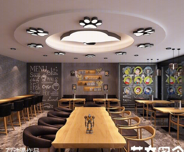 
艾奇轻食门店设计图 -4