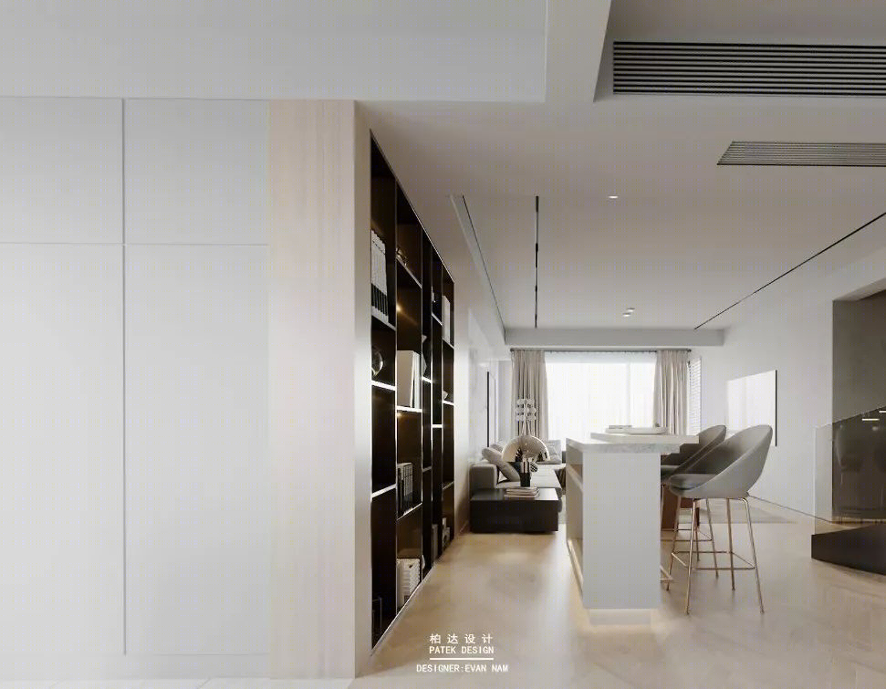 华润滨江万象天地 165㎡后现代私宅，精致生活品质的完美呈现-20