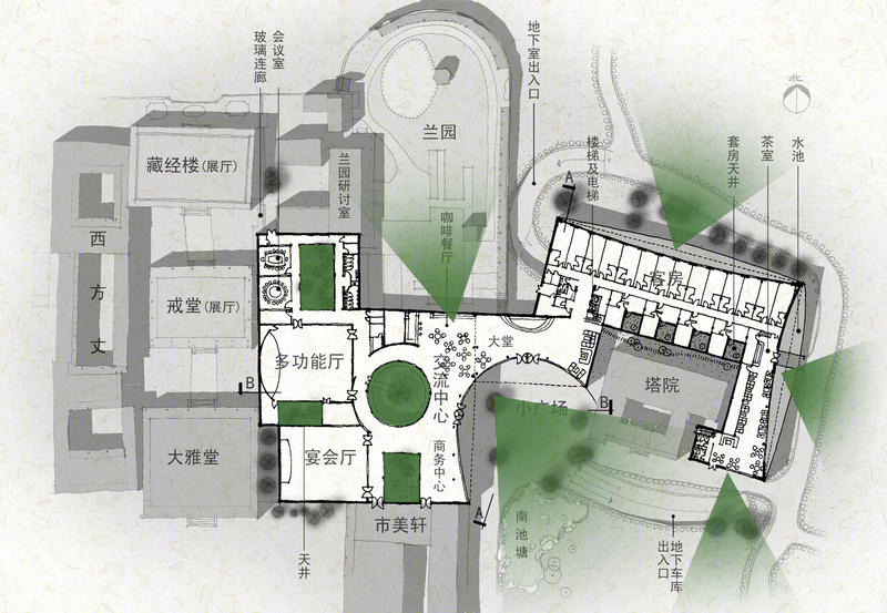 成都杜甫草堂国际文化交流中心建筑设计-25