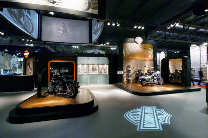 米兰 Harley-Davidson 模块化商店-10