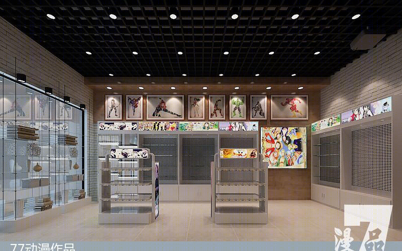 漫品动漫奶茶店室内设计-42