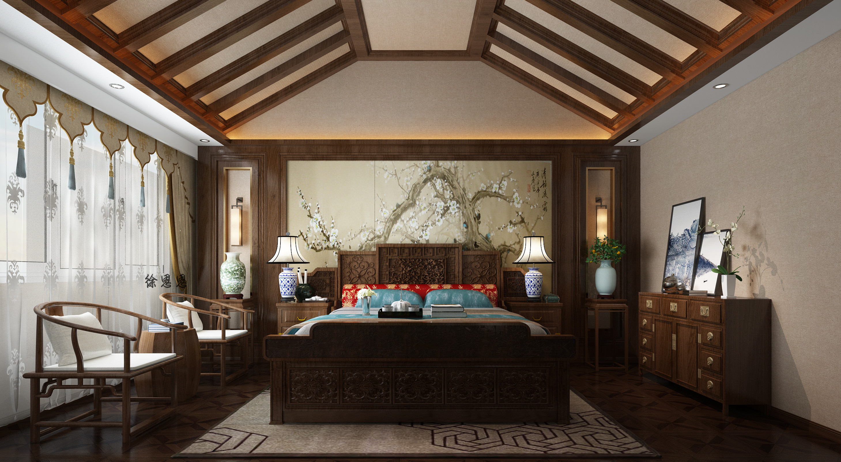 新中式山水情怀，打造悠然安栖之地-9