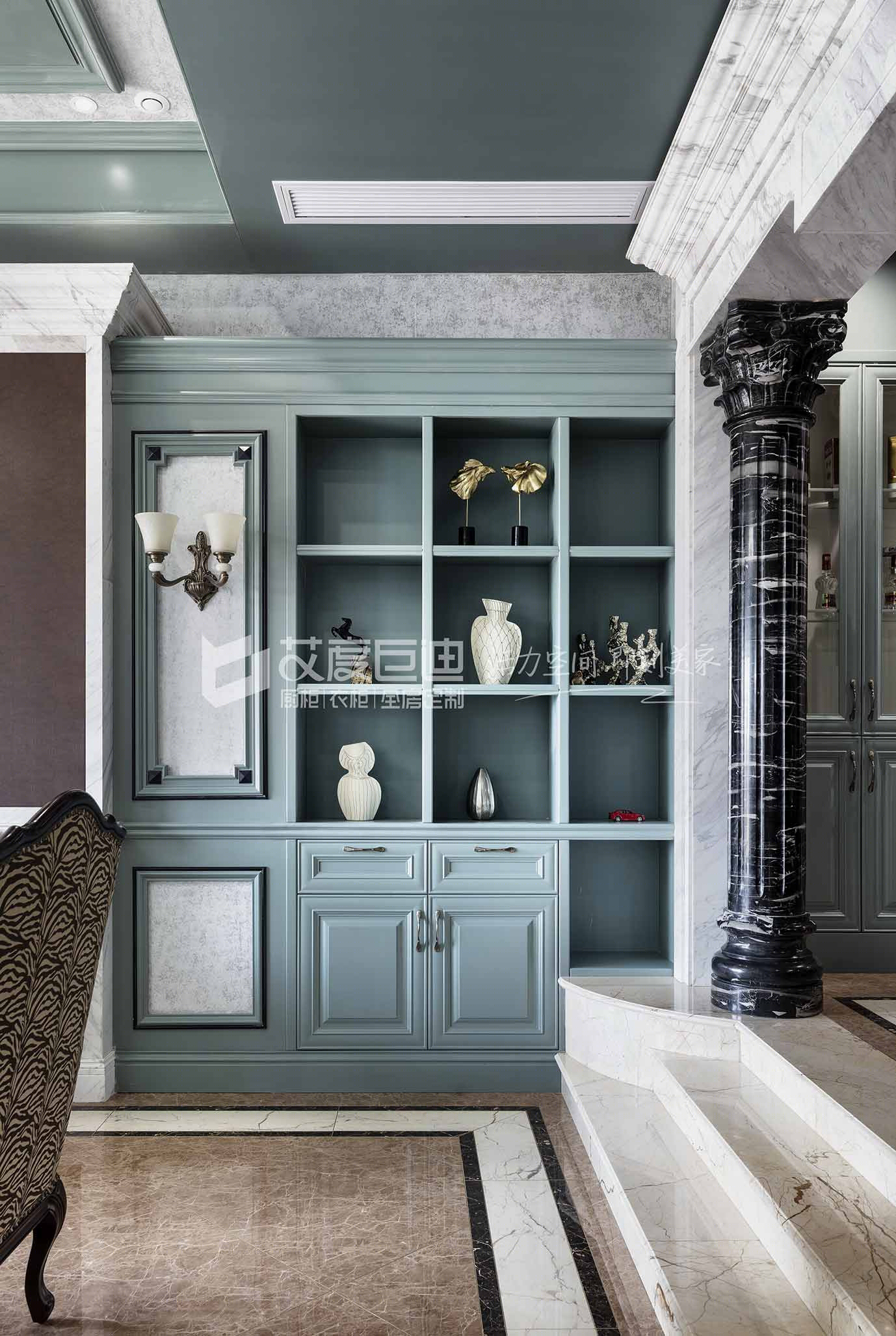 长沙胡桃木美式现代家居空间-32