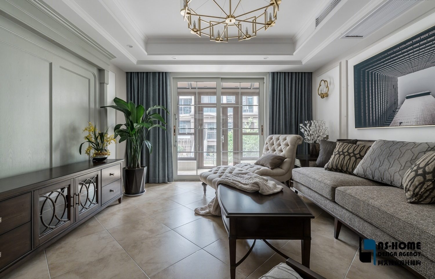 阿失设计 | 金河世家美式风格演绎，简约中见层次-25