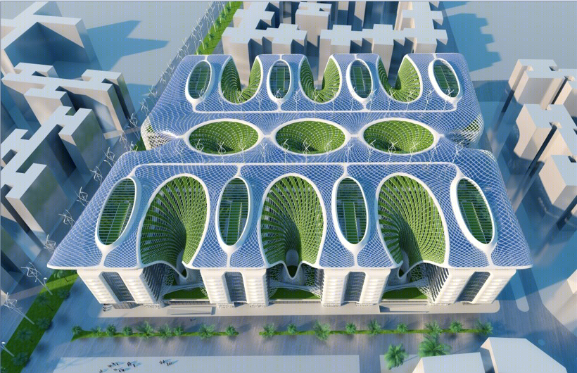 开罗可持续发展综合楼丨Vincent Callebaut Architectures-54