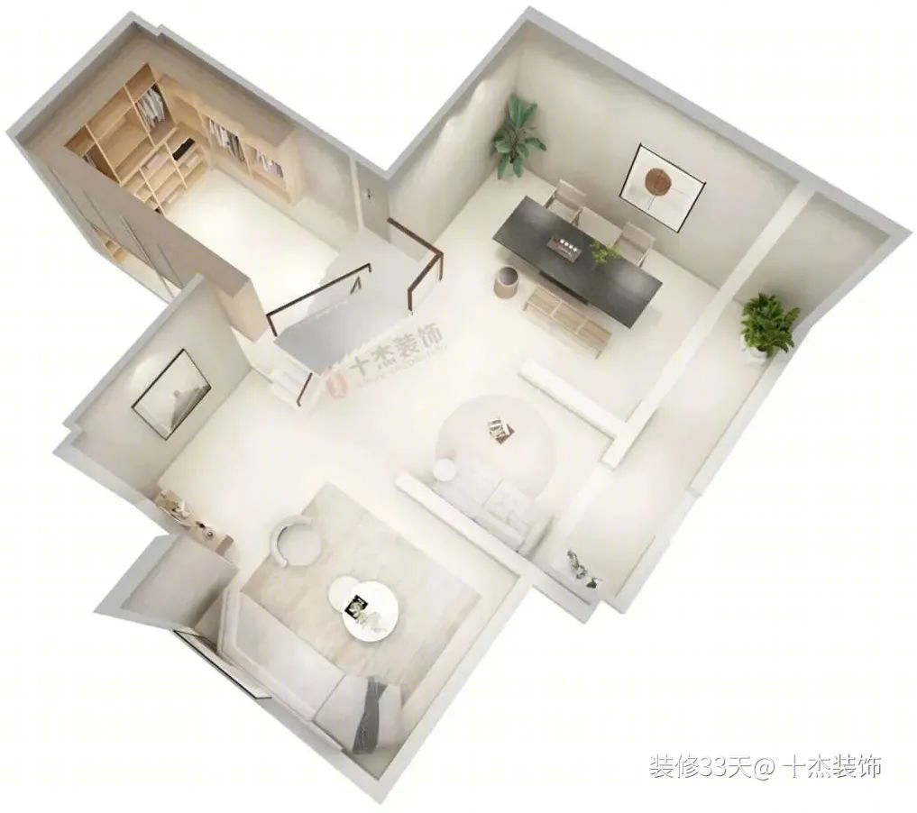 203 平纯净奶油色系底跃丨十杰装饰（宁波）-9