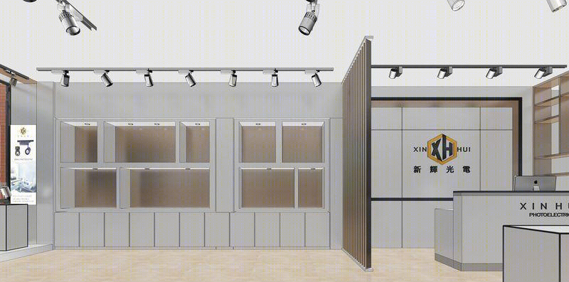 中山新辉光电现代简约展厅,刘志坚打造高品质商业空间-7