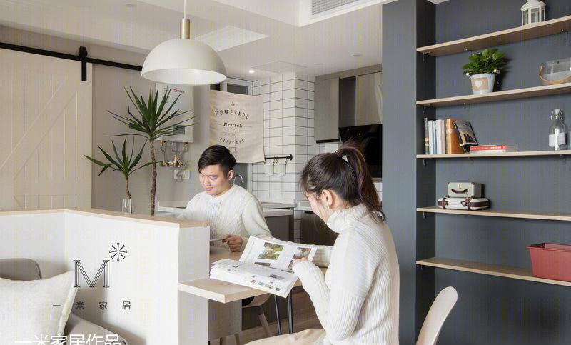【一米家居】爱的小屋 73m² 北欧混搭-13
