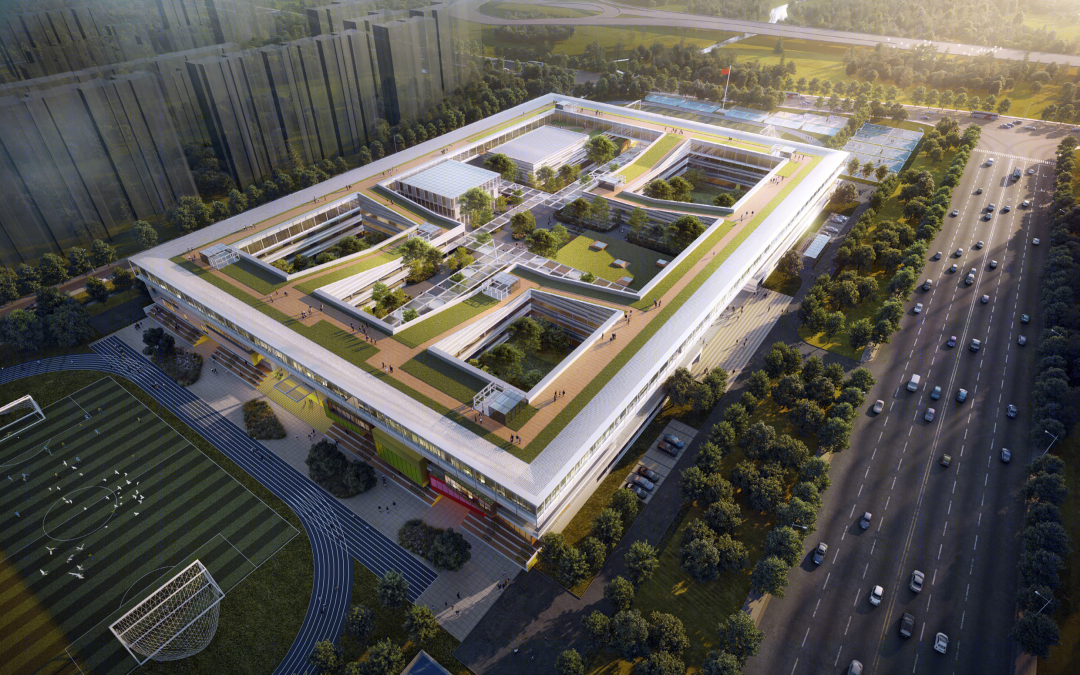 盐城高新区智能终端小镇学校丨中国盐城丨上海大介建筑设计,杭州澜山建筑设计-5