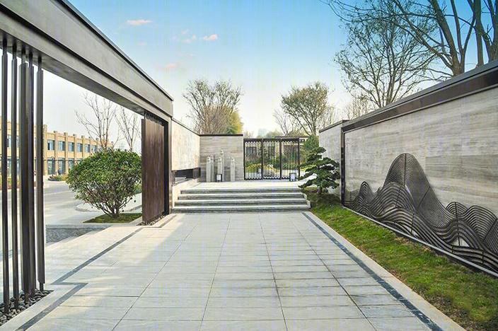 西安浐灞绿地与湖住宅景观 | 轻唐风打造尊贵书香雅致-2