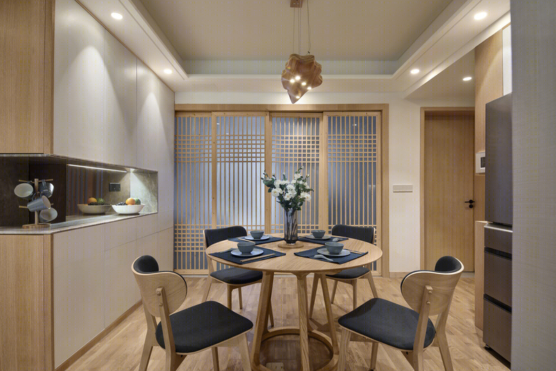 老木头与日式风的完美融合 | 93m²四室两厅改造案例-30
