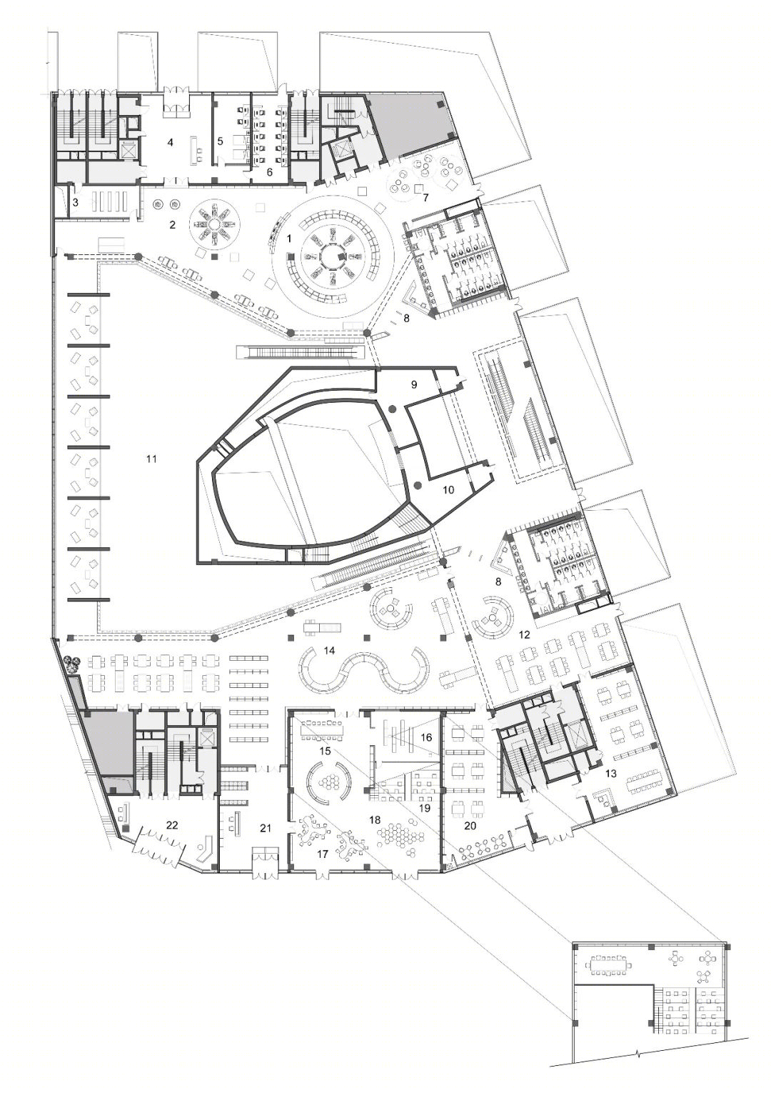 张家口图书馆丨中国河北丨北京天作空间设计公司+清尚设计院-77