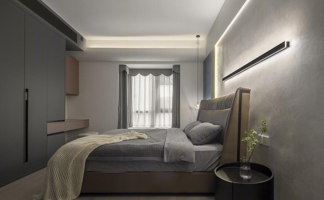 130m²五口之家留白设计-28